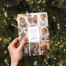 Modern Photo Collage Personalised Christmas