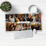 Modern Photo Collage Personalised Desk Mat<br><div class="desc">Modern Photo Collage Personalised Desk Mat Mouse Pad. Add 7 of your favourite photos and your own text or name to make this a unique,  customised desk mouse pad. Great for gifts,  gaming,  and more! Please contact us at cedarandstring@gmail.com if you need assistance with the design or matching products.</div>