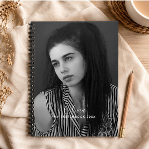 Modern Photo Collage Personalised Sketchbook Notebook