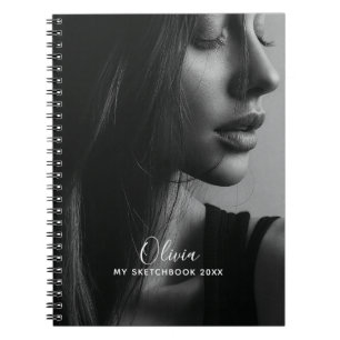 Modern Photo Collage Personalized Sketchbook  Notebook