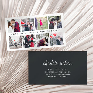Modern Photo Collage   Photographer Business Card