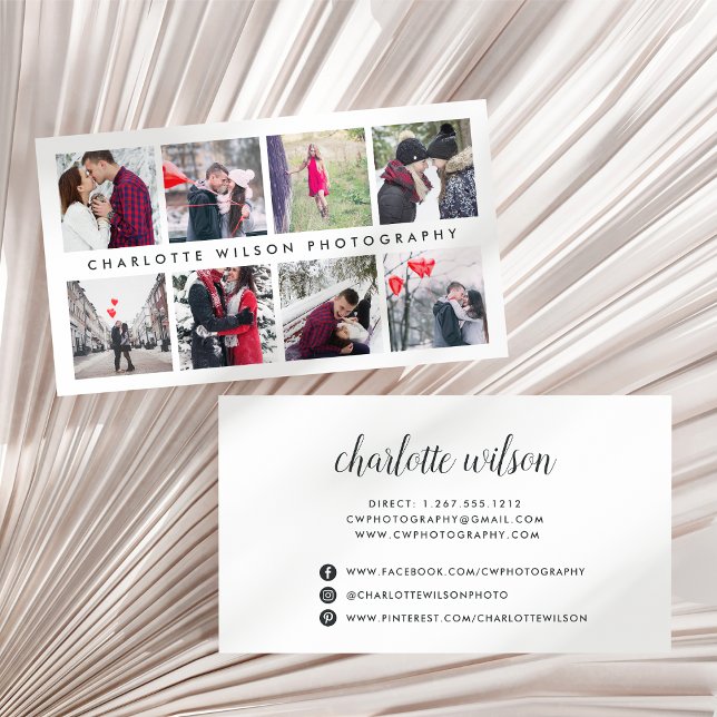 Modern Photo Collage | Photographer Business Card (Creator Uploaded)