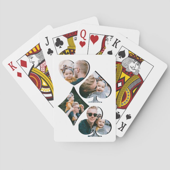 Modern Photo Collage Playing Cards (Back)