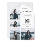 Modern Photo Collage QR code Graduation Party