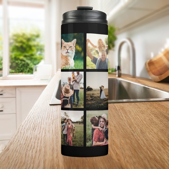 Modern Photo Collage Thermal Tumbler (Creator Uploaded)