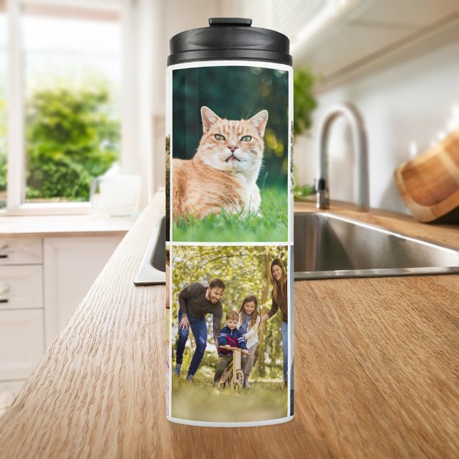 Modern Photo Collage Thermal Tumbler (Creator Uploaded)