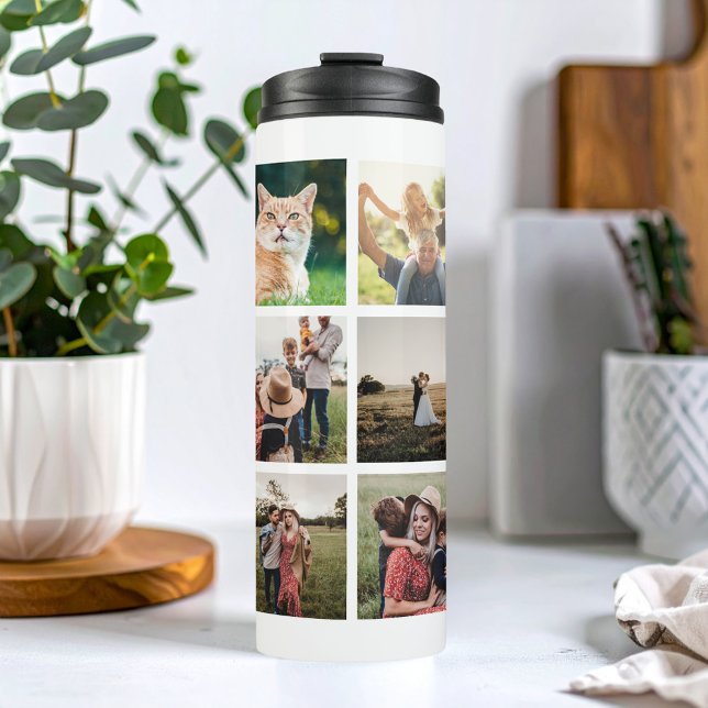 Modern Photo Collage Thermal Tumbler (Creator Uploaded)