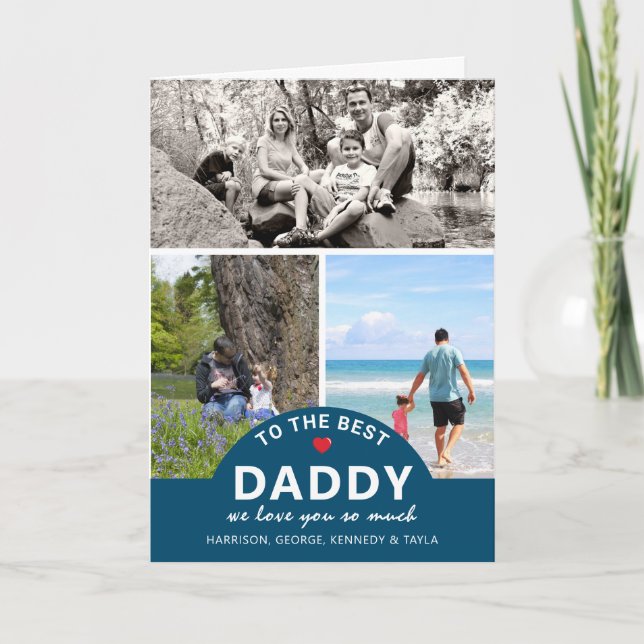 Modern Photo Collage | To The Best Card (Front)