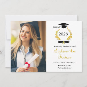 Modern Photo College Graduation Announcement