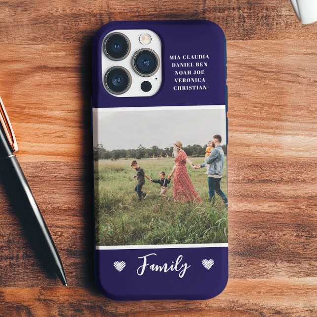 Modern Photo Colourful Navy Blue Case-Mate iPhone Case (Creator Uploaded)