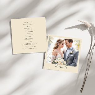 Modern Photo Custom Qr Code Enclosure Card