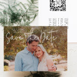 Modern Photo Custom QR code Save The Date Invitation<br><div class="desc">Modern Photo Custom QR code Save The Date
*please contact us if you need any help</div>