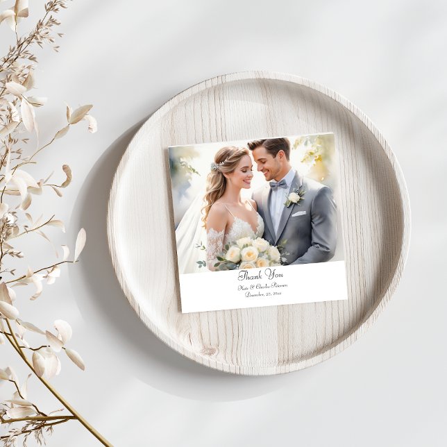 Modern photo Custom QR code thankyou card (Creator Uploaded)