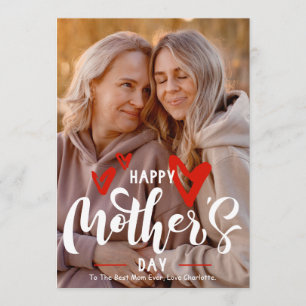 Modern Photo Editable Colour Happy Mother's Day Card