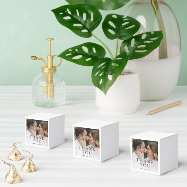 Modern Photo Editorial Wedding Favour Box (Multiple)