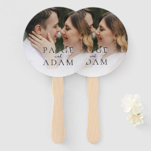 Modern Photo Editorial Wedding Hand Fan