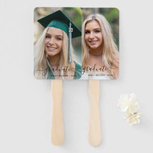 Modern Photo Elegant Graduation Hand Fan