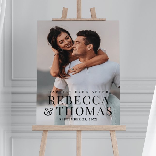Modern Photo Elegant Wedding Welcome Poster (Creator Uploaded)