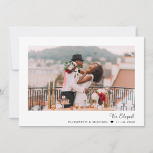 Modern Photo Elopement Wedding
