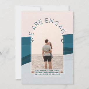 MODERN PHOTO ENGAGEMENT INVITE - Mixed Colours
