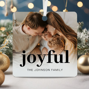 Modern Photo Family Christmas Metal Tree Decoration