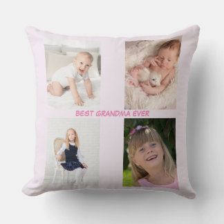 Modern Photo Family Mothers Day Cushion
