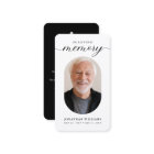 Modern Photo Funeral Memorial Prayer
