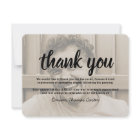 Modern Photo Funeral Thank You Sympathy Card