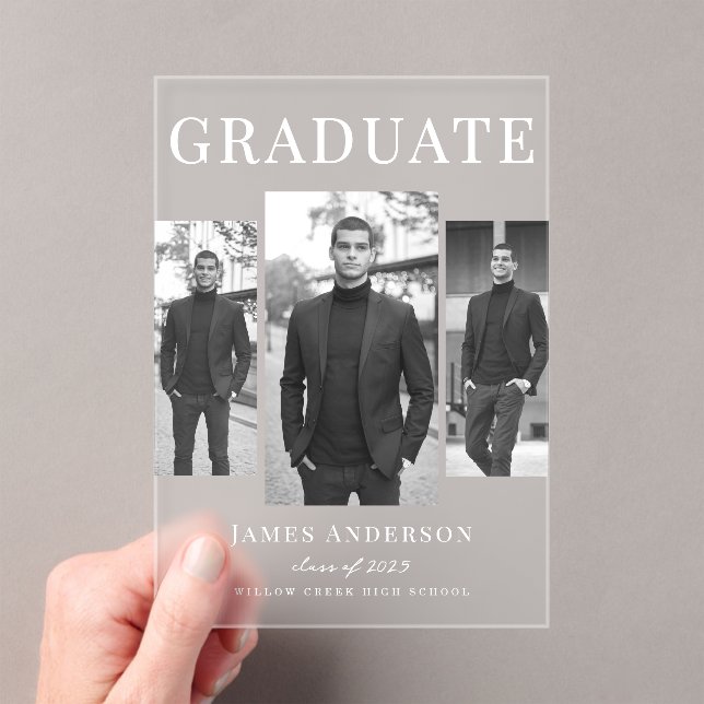 Modern Photo Graduate Announcement (Insitu (Handheld))