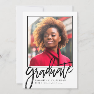 Modern Photo Graduate Announcement Card 2022