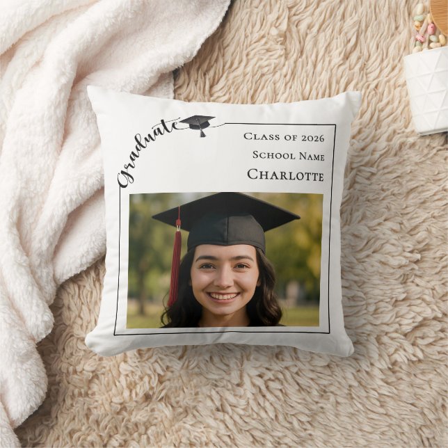 Modern photo Graduate Cushion (Blanket)