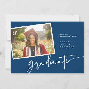 Modern Photo Graduate Snapshot Announcement