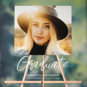 Modern Photo Graduation Acrylic Sign