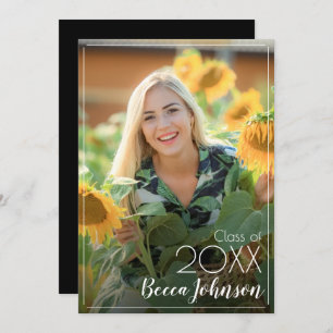 Modern Photo Graduation Announcement