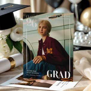 Modern Photo Graduation Announcement