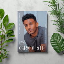 Modern Photo Graduation Announcement - Minimalist 