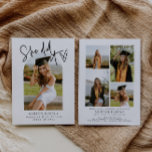 Modern Photo Graduation Announcement Party Invite<br><div class="desc">This is an modern minimalist wedding announcement and party invitation featuring spaces for your own special photos and an elegant font. All colours are editable. // For matching designs, search "SOFIA" in the Sincerely By Nicole Zazzle store. * If you like this design but don't see it available for something...</div>