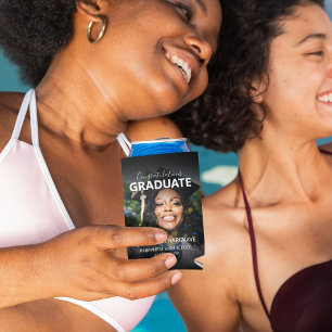 Modern Photo Graduation  Can Cooler
