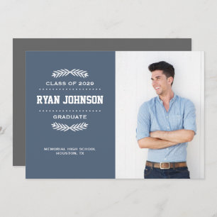 Modern Photo Graduation Invitation