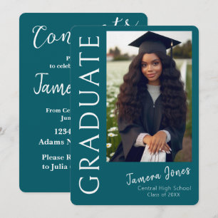Modern Photo Graduation Invitation