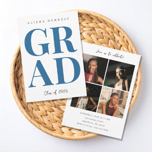 Modern Photo Graduation Invitation