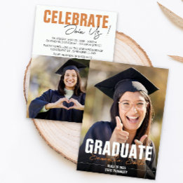Modern Photo Graduation Invitation