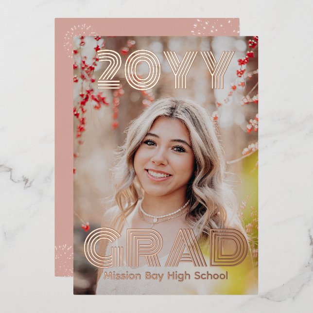 Modern Photo Graduation Party (Front/Back)