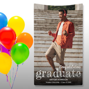 Modern Photo Graduation Party Banner