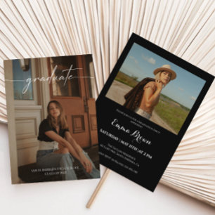 Modern Photo Graduation Party Invitation