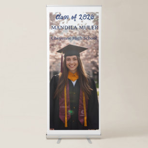Modern Photo Graduation Party Vertical Banner