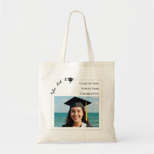 Modern photo Graduation Tote Bag