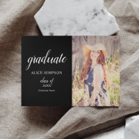Modern Photo Graduation Tri-Fold Announcement