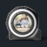 Modern Photo Grandpa Script Heart 1<br><div class="desc">Modern Photo Grandpa Script Heart Tape Measure features your favourite photo with the text "We (heart) you Grandpa" in a modern white typography overlay. Personalise by editing the text in the text box provided. Designed by ©Evco Studio www.zazzle.com/store/evcostudio</div>