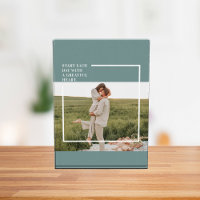 Modern Photo Green Family Lovely Gift